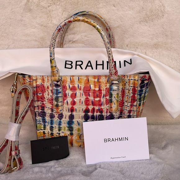 💎🔥 NWT, FULL inclusion BRAHMIN Melbourne Small Ashlee Satchel - Picture 3 of 14